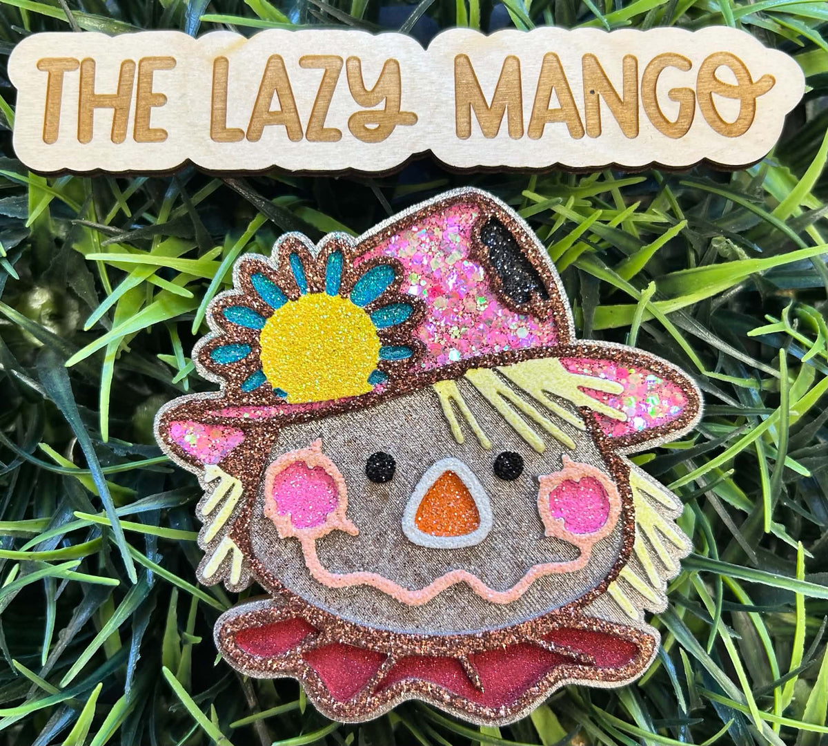 Pink Hat Scarecrow