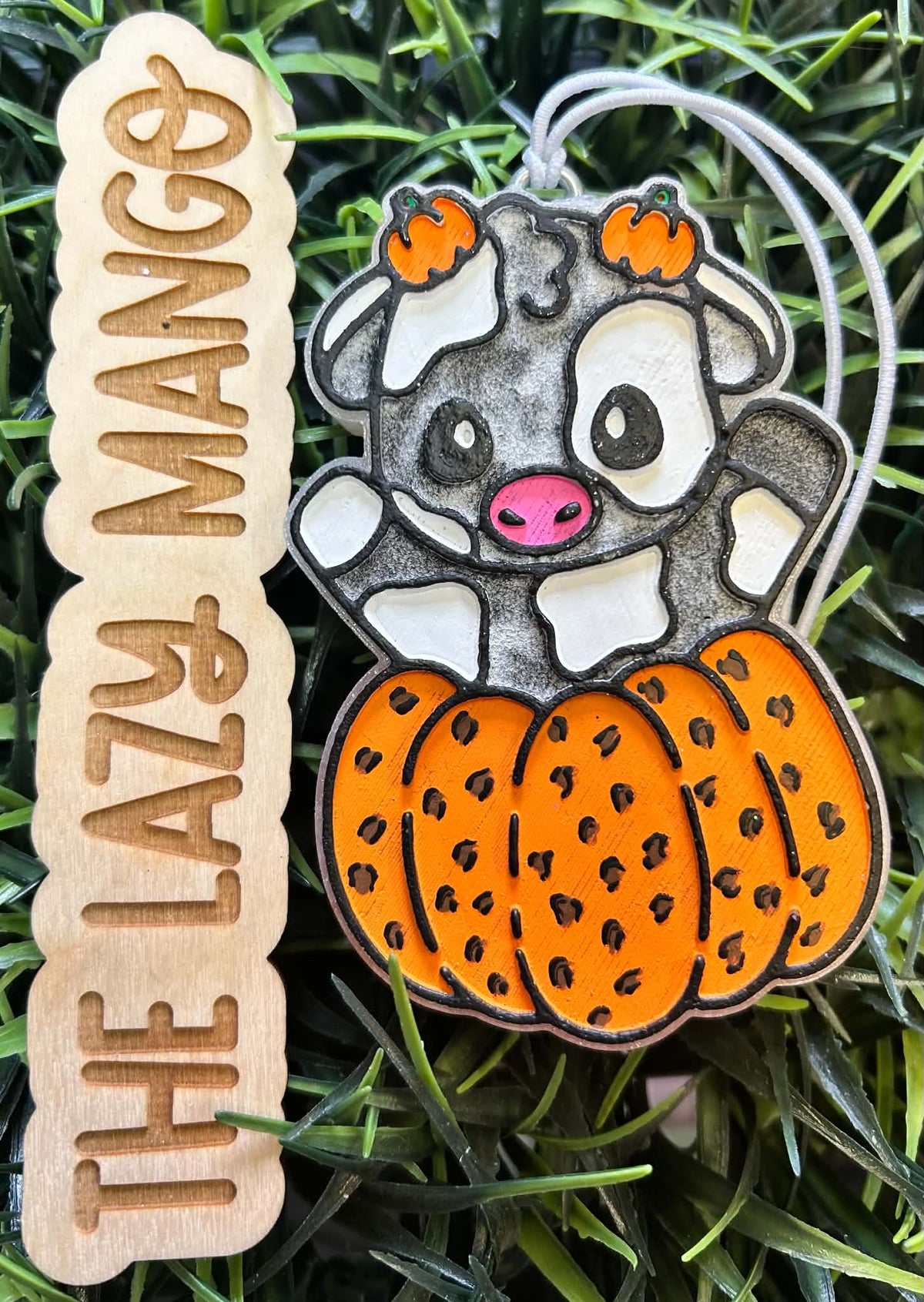 Baby Cow in Pumpkin