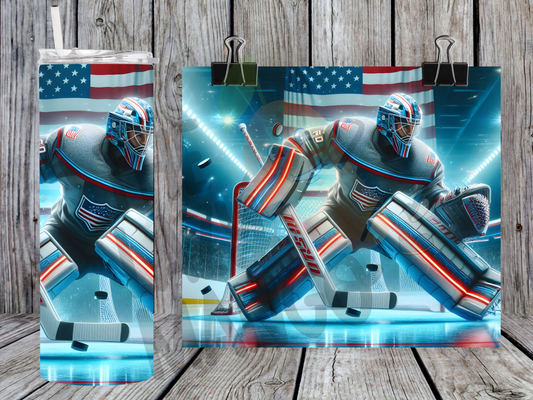 Hockey Goalie (USA Flag)