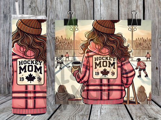 Hockey Mom-Plaid
