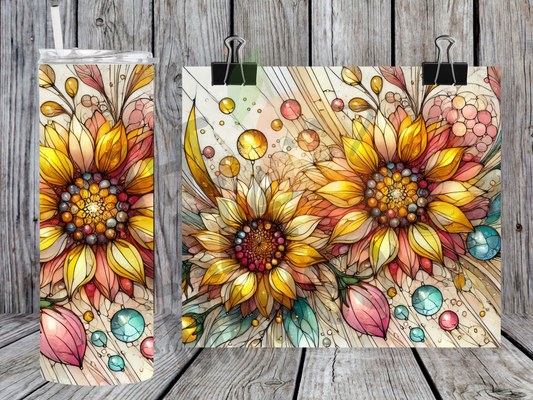 Stained Glass Sunflowers